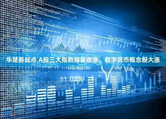 华楚新起点 A股三大指数缩量收涨，数字货币概念股大涨